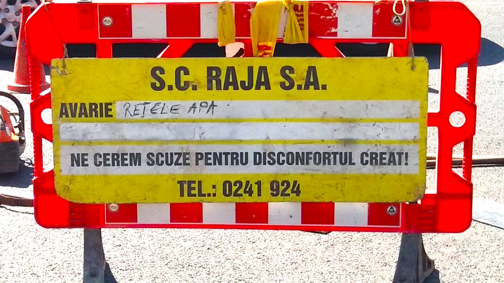 CONSTANȚA: O avarie RAJA pe Șoseaua Mangaliei a lăsat fără apă mai multe străzi din oraș