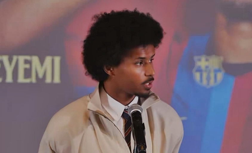 VIDEO: Karim Adeyemi, jucător cu origini românești, a fost prezentat oficial la FC Barcelona
