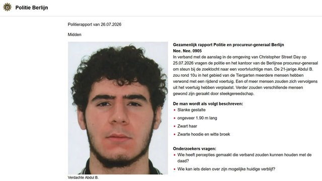Suspectul care a intrat cu maşina în mulţimea de la parada Gay Pride din Berlin a fost identificat. El are 21 de ani