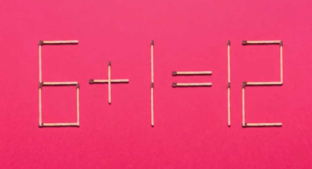 Test de inteligență | Rezolvă ecuația 6+1 = 12, în toar 25 de secunde