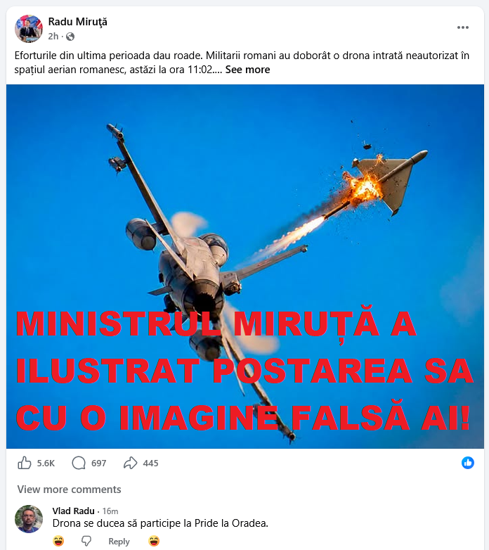 Rusia contestă oficial că dronele din presă îi aparțin: ”Nu a fost prezentată nici o dovadă care să ateste apartenența dronelor la Rusia. La nici una dintre întrebările privind parametrii tehnici de zbor nu a fost oferit vreun răspuns”
