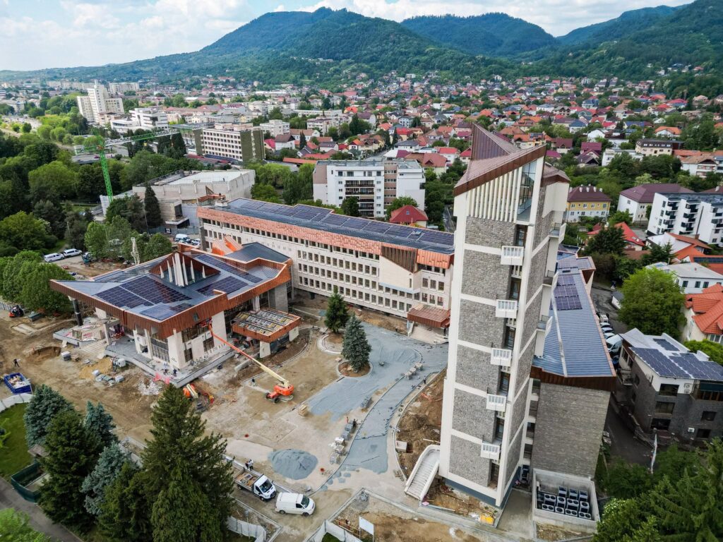 Vedere păanoramică asupra Băii Mari, din turnul Palatului Administrativ