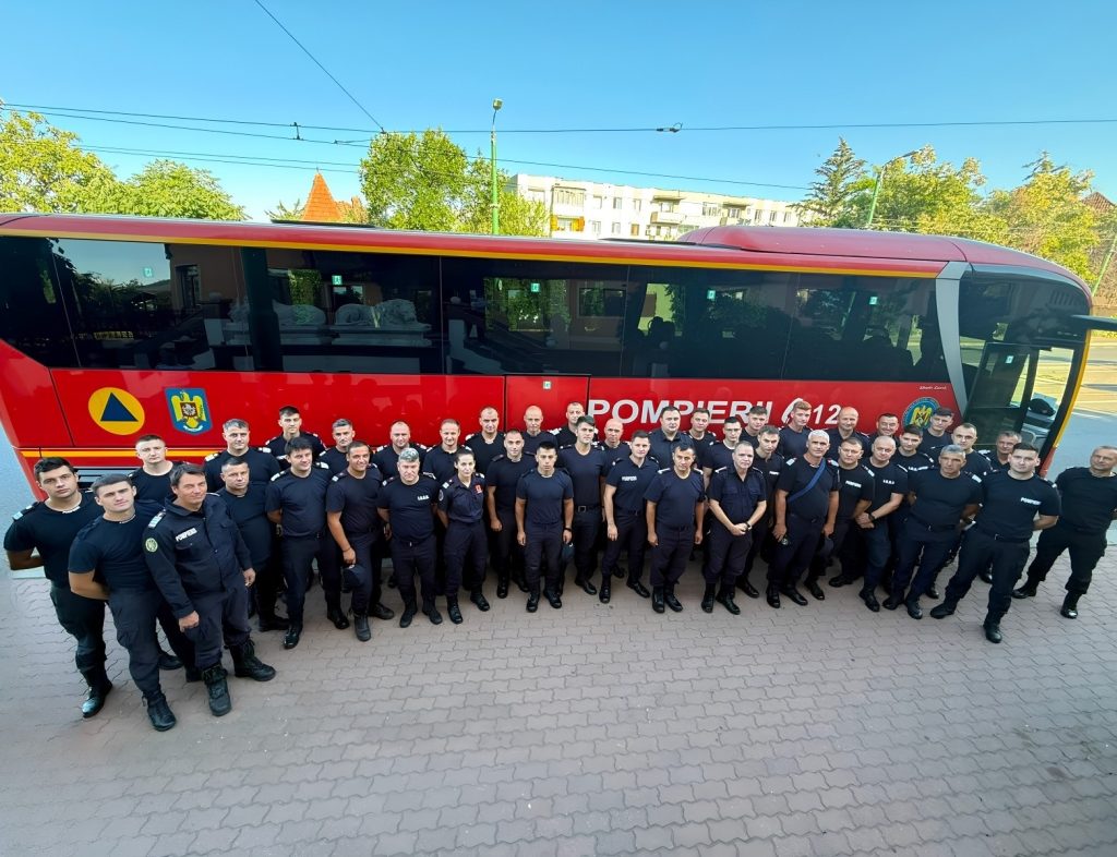 Un nou contingent de pompieri români pleacă în Franța pentru stingerea incendiilor de pădure