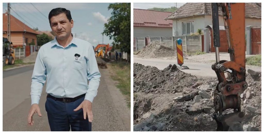 Rețelele de utilități sunt modernizate pe o stradă din Uioara de Sus: „Sunt lucrări necesare, aceste conducte au o vechime de peste 60-70 de ani”