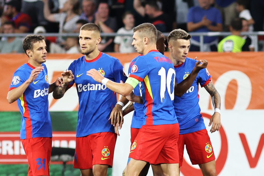 FK Auda-FCSB (4-1). FCSB este eliminată din UEFA Conference League cu scorul general 7-3