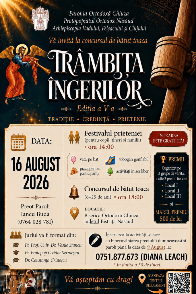 „Trâmbița Îngerilor” – Ritmul sfânt al toacei răsună din nou la Chiuza