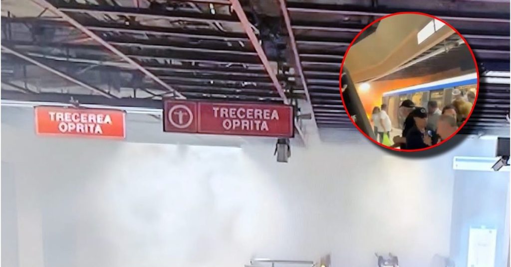 Incendiu la stația de metrou Universitate, din cauza infiltrațiilor. Metrorex a anunțat că a fost vorba de o defecțiune tehnică