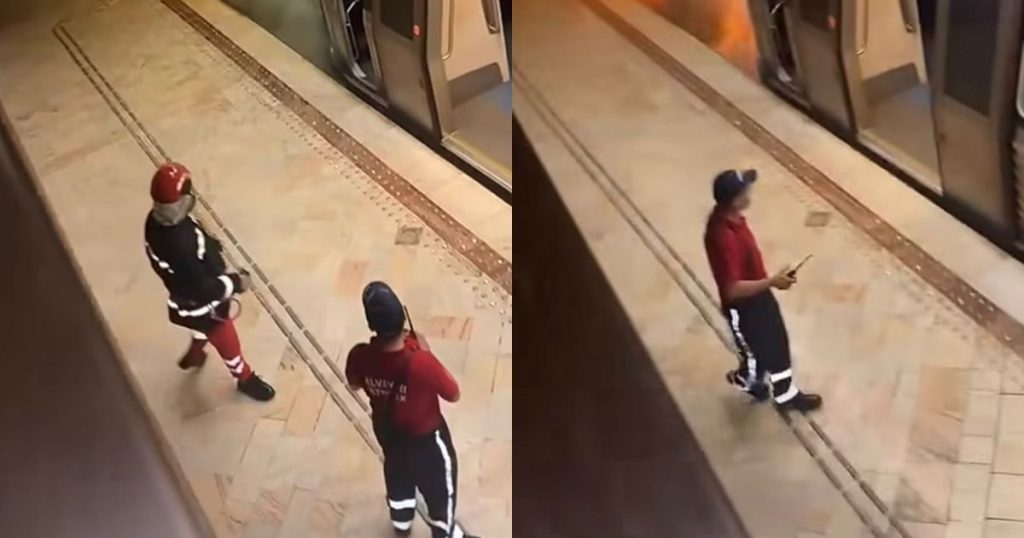 Incident la metrou! Circulația a fost oprită la Universitate, după ce un cablu a fost cuprins de flăcări. Toți călătorii, evacuați