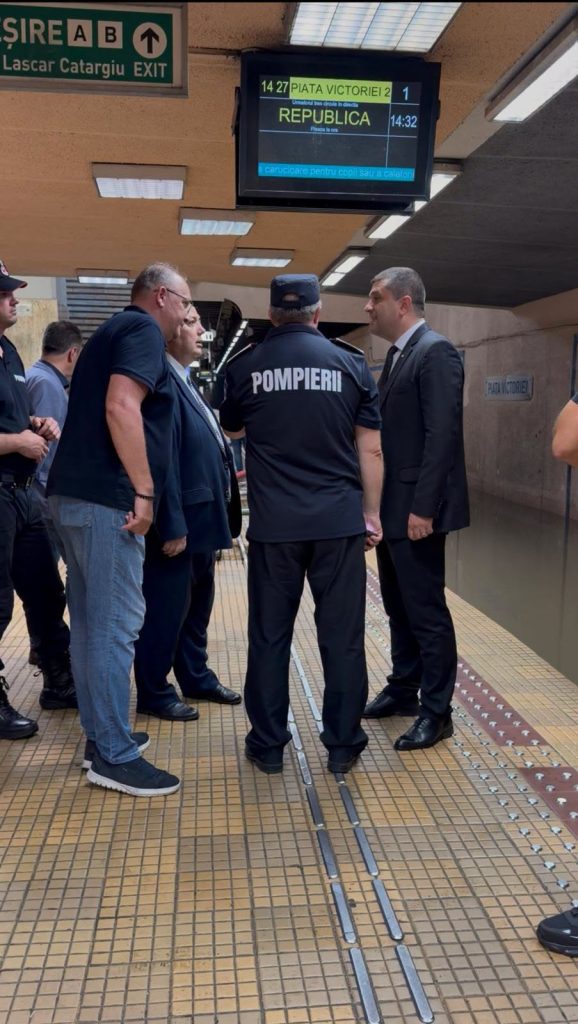 Miruță: Apa din stația de metrou Victoriei 2 va fi evacuată în câteva ore; mai sunt circa 7 milioane de litri de scos