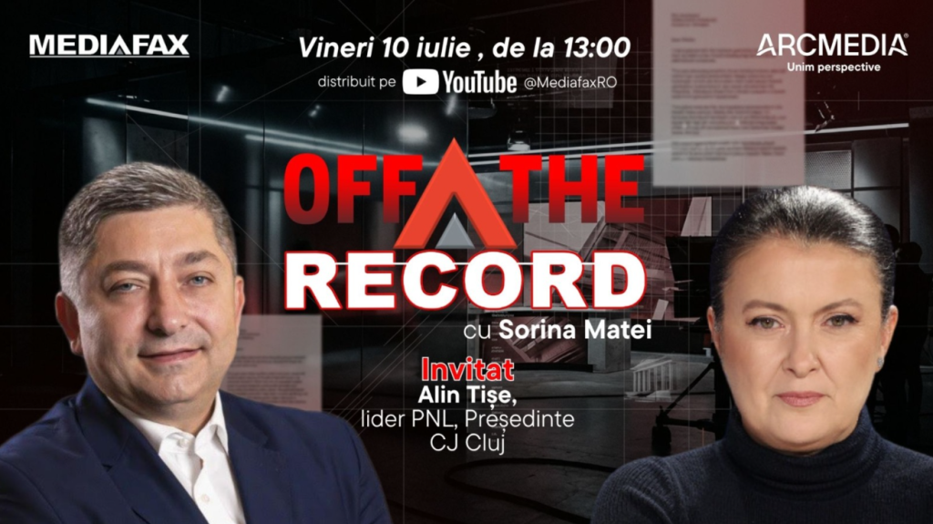 OFF The Record. Invitat: Alin Tișe, lider PNL, președintele CJ Cluj