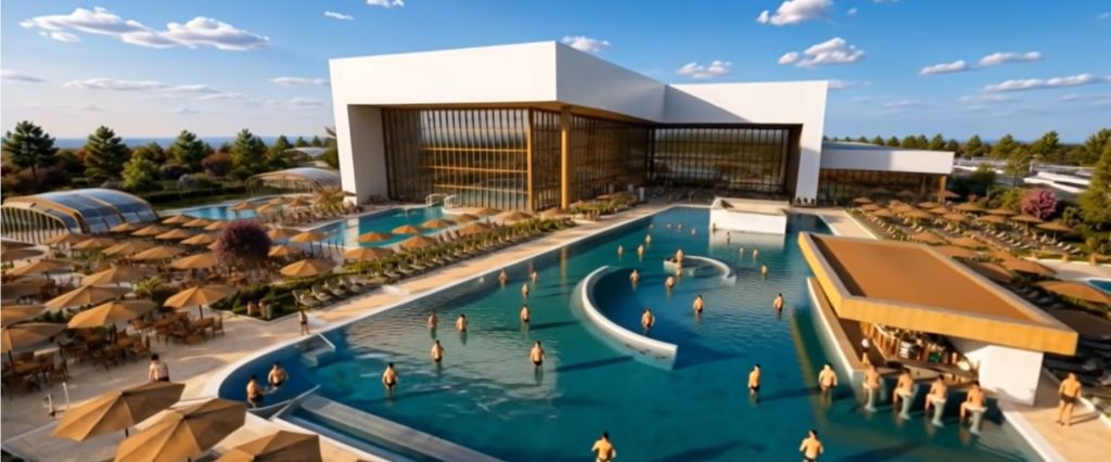 VIDEO Cel mai mare aquapark din Banat se construiește la granița cu Ungaria, o investiție de 40 de milioane de euro