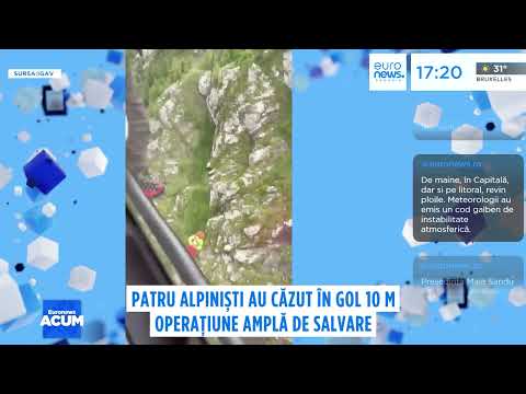 Patru alpiniști au căzut în gol pe Valea Albișoarei, în Bușteni