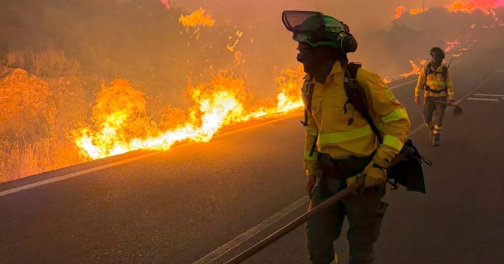Incendiu grav de pădure în Spania