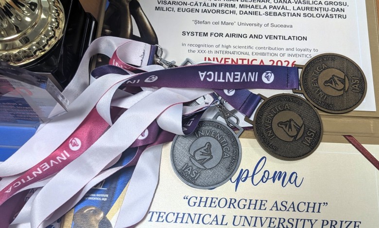 Universitatea „Ștefan cel Mare” din Suceava, premiată la Salonul Internațional „Inventica” 2026