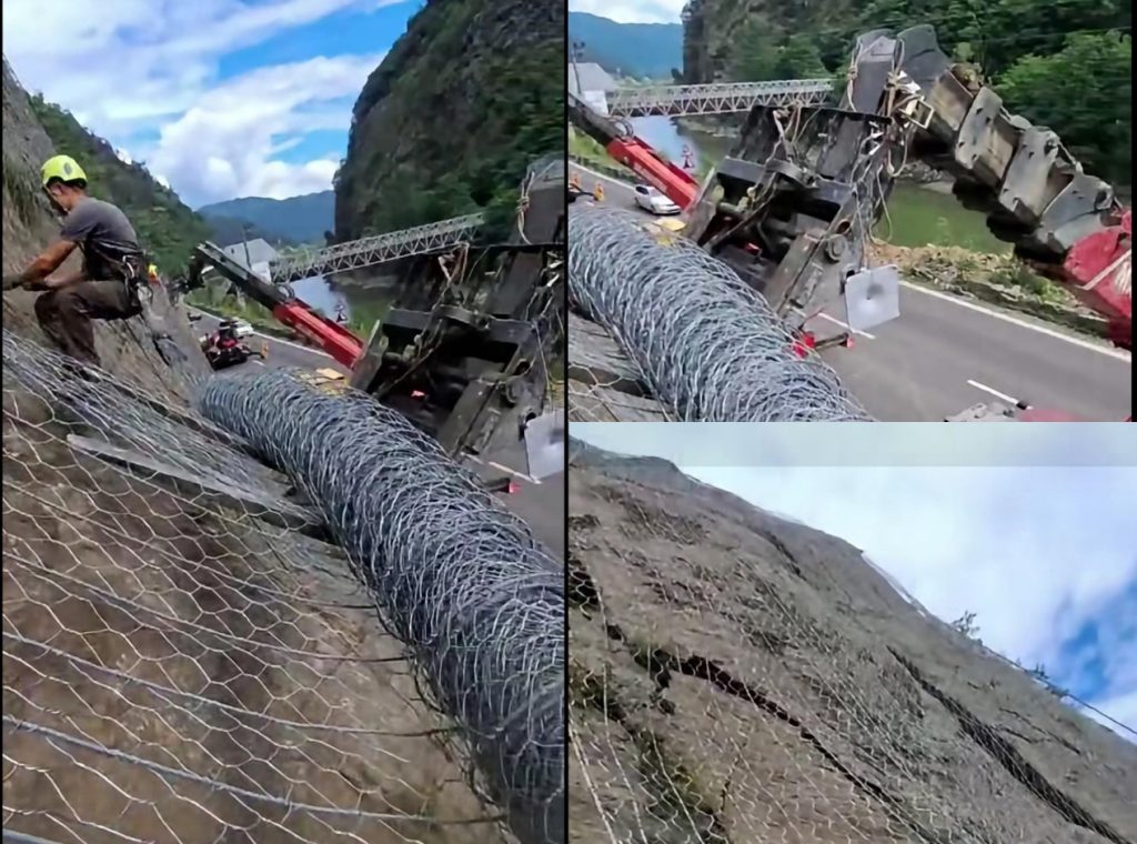 FOTO Restricțiile de pe Valea Oltului continuă până la sfârșitul lunii. Lucrările la versanți prelungesc intervențiile pe DN 7