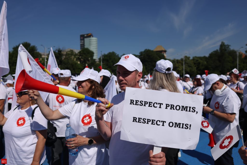 Federaţia SANITAS declanşează greva de avertisment în 20 iulie şi greva generală pe termen nelimitat din 28 iulie