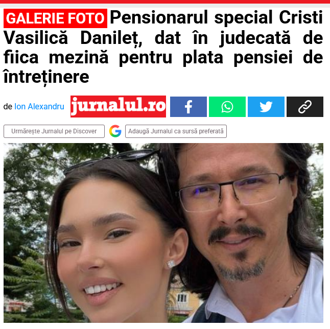 Dănileț și ai lui se laudă că au trecut o lege prin care părinții care își neglijează copiii sau au morala nepotrivită fac închisoare. Pensionarul special a fost dat în judecată de ambele fiice, fosta soție și propriii părinți pentru neglijarea familiei