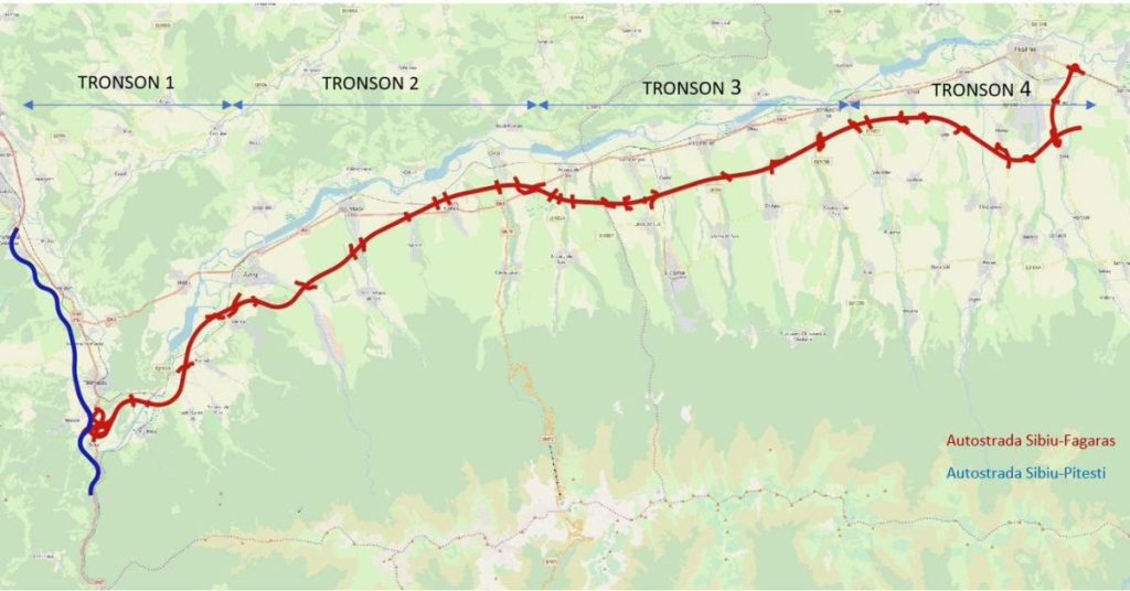 Autostrada Sibiu – Pitești: Lucrări la 15 poduri și pregătiri pentru forarea tunelului Poiana