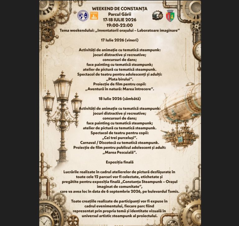 Weekend de Constanța transformă Parcul Gării într-un laborator al imaginației