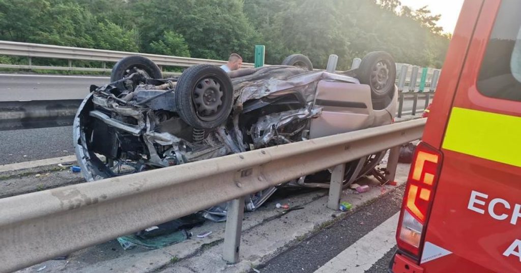 Accident mortal pe Autostrada A1, în zona localității Cristian: o fetiță de cinci ani a murit, o femeie și un copil, duși la spital