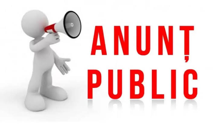 Anunț public