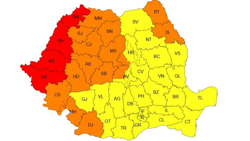 Vizata si Dobrogea: ANM a emis Cod Galben, Portocaliu si Rosu de canicula. Temperaturile vor ajunge pana la 41 de grade