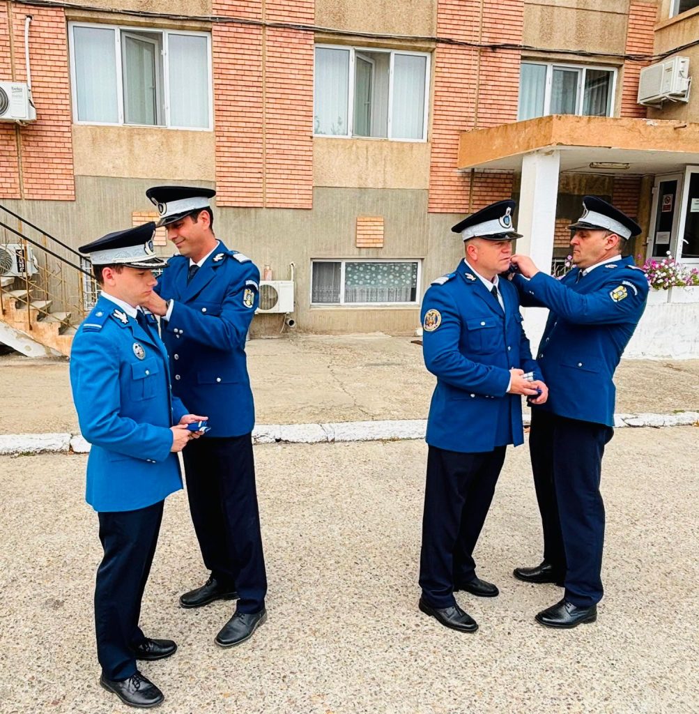 Ceremonie de avansare în grad la Jandarmeria Tulcea