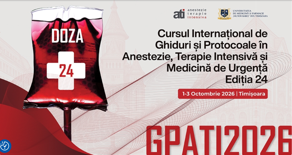 Cursul Internațional GPATI 2026: 1-3 octombrie 2026, Timișoara