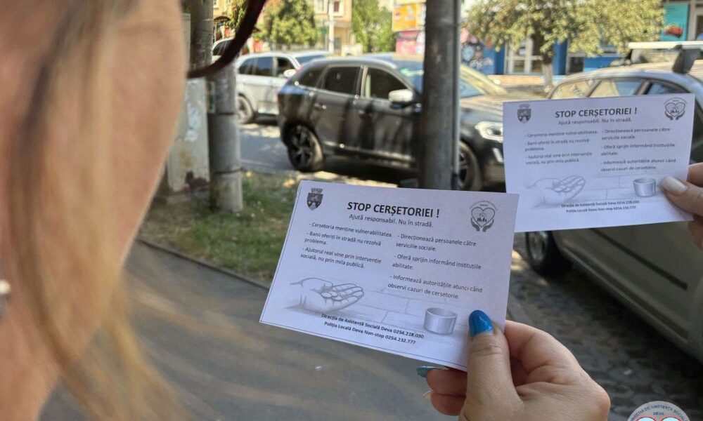 “Stop, cerşetoriei!”: Acţiuni de informare, desfăşurate de DAS Deva în toate cartierele din municipiu