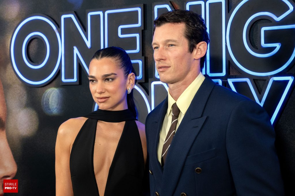 Dua Lipa și Callum Turner, prima apariție pe covorul roșu după căsătorie, la premiera filmului „One Night Only”. FOTO