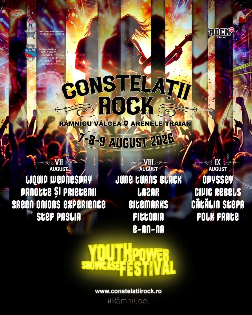 Constellații Rock revine la Râmnicu Vâlcea. Trei zile dedicate muzicii rock la Arenele Traian