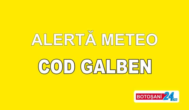 Botoșani: Meteorologii au anunțat COD GALBEN și PORTOCALIU de instabilitate atmosferică! Se așteaptă vijelii