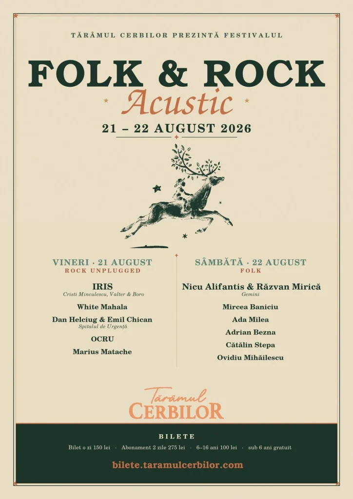 Festival Folk & Rock Acustic, la  Tărâmul Cerbilor