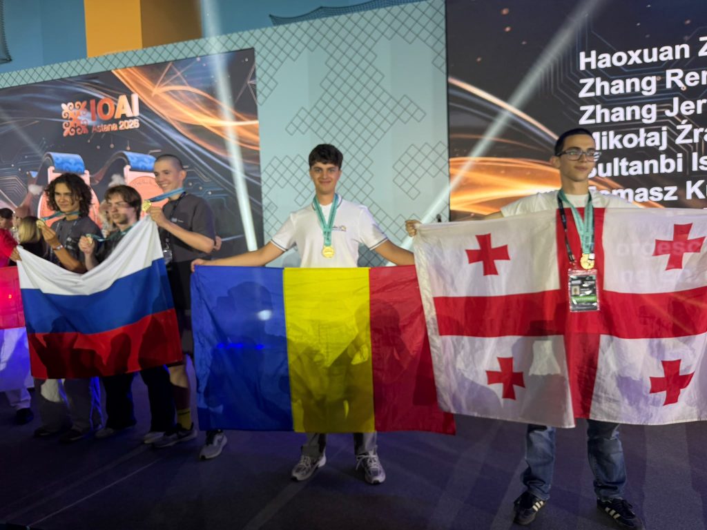 Performanță deosebită pentru un elev timișorean. Aur la o Olimpiadă dedicată A.I.