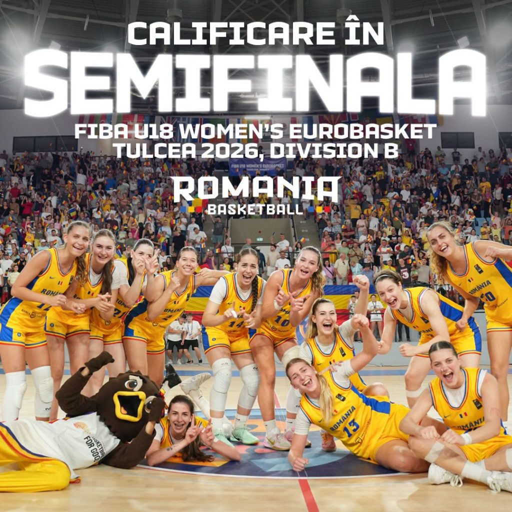 România s-a calificat în semifinale la Campionatul European de baschet feminin U18 de la Tulcea