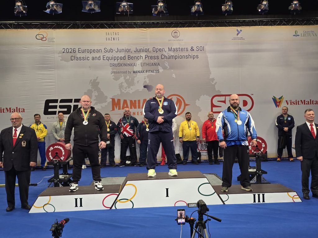 Tiberiu Mureșan a obținut medalie de argint la Campionatul European de Împins din culcat