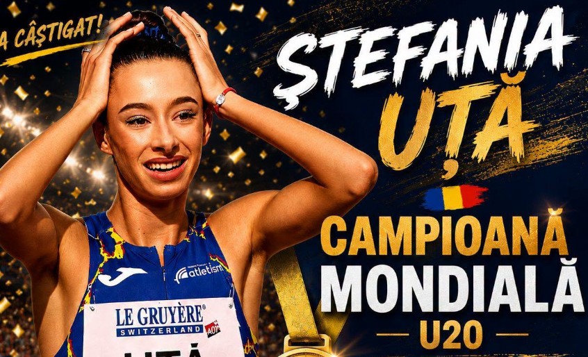 Performanță de senzație: Ștefania Uță câștigă medalia de aur la Campionatele Mondiale de atletism U20