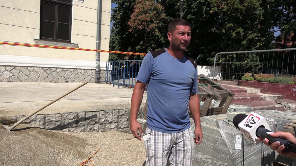 Șantier nesecurizat în centrul orașului