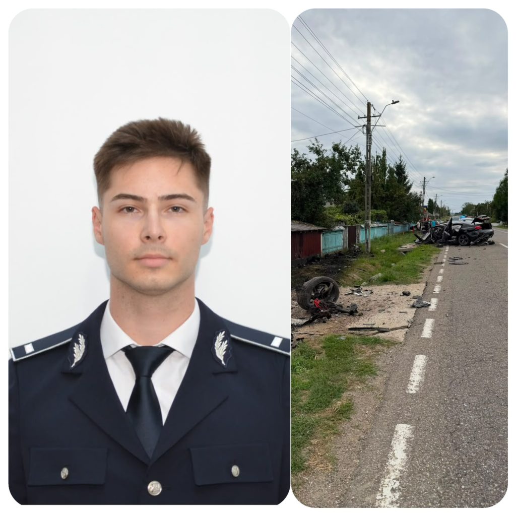 Un tânăr polițist, intervenție ca la carte în afara programului, după un accident la Tupilați
