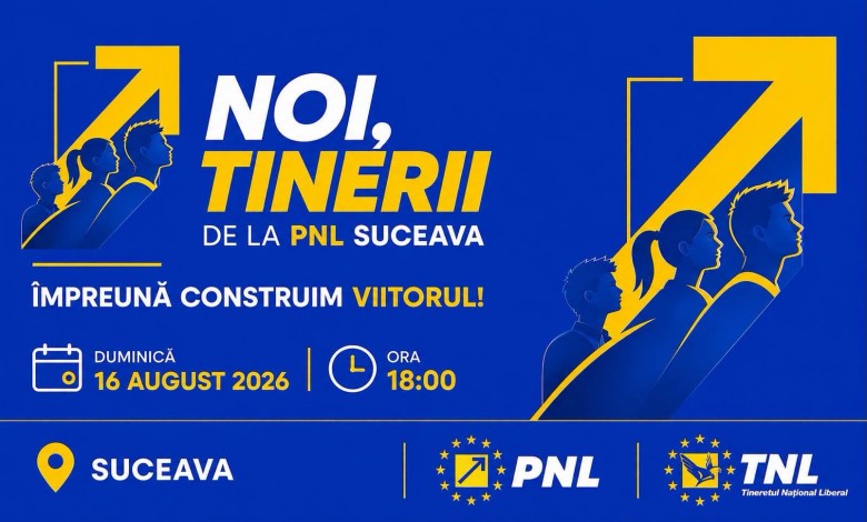 Peste 300 de tineri sunt așteptați la o întâlnire organizată de PNL Suceava duminica, 16 august