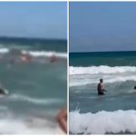 Turist salvat de două ori de la înec, în aceeași zi. Salvamarii au chemat polițiștii, care l-au amendat VIDEO
