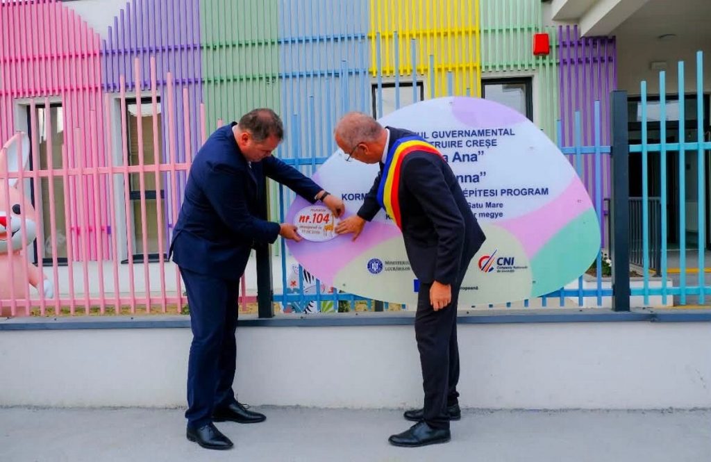 FOTO. A patra creșă din județul Satu Mare, inaugurată astăzi la Căpleni. Este a 104-a la nivel naţional