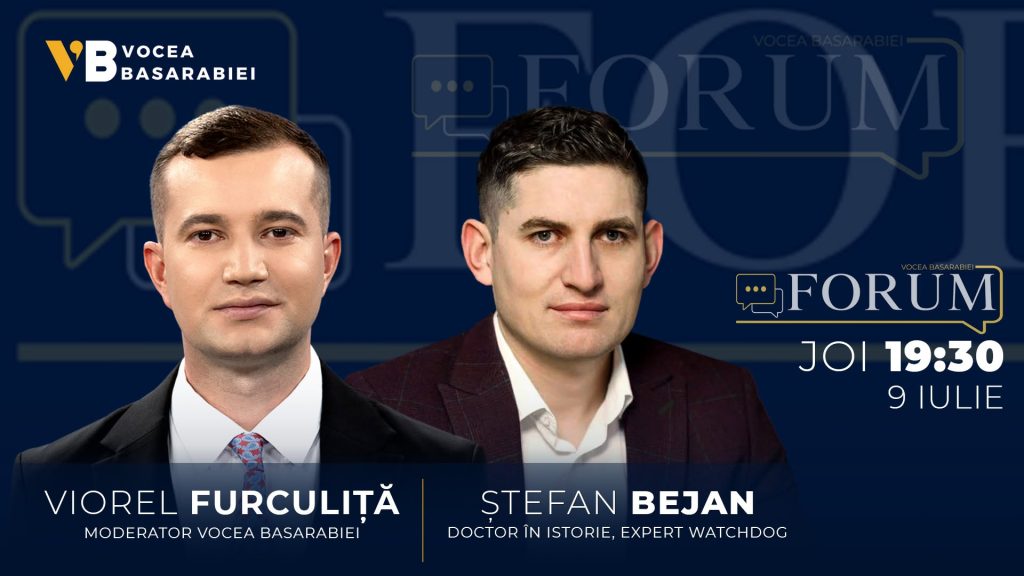 📺📻 FORUM cu Viorel Furculiță | Invitat: Ștefan Bejan, 9 iulie | ⏰ 19:30