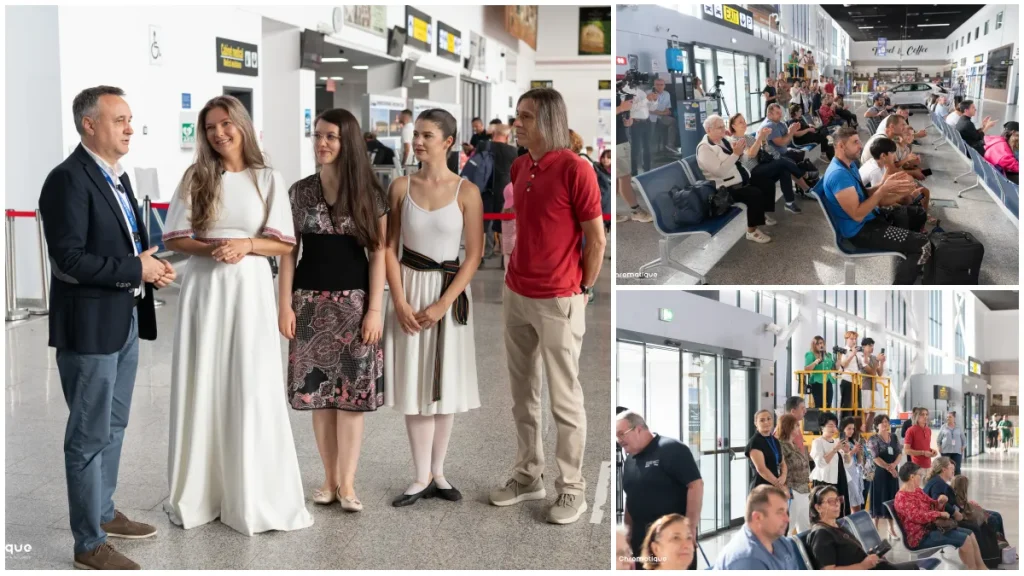 George Enescu, sărbătorit la Aeroportul Internațional din Bacău. Pasagerii au asistat la un moment artistic înainte de îmbarcare