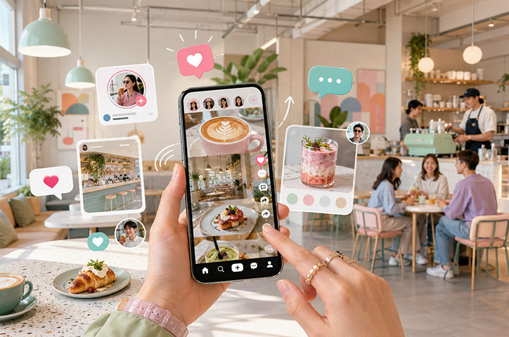 Dai scroll pe TikTok şi vezi că s-a deschis o nouă cafenea pe care trebuie neapărat să o încerci? Iată cum a devenit social media canalul care pune pe radarul generaţiei tale cele mai cool locaţii şi branduri