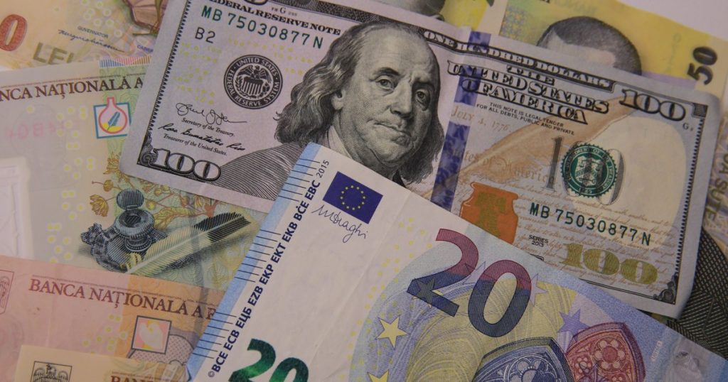 Curs valutar BNR, 24 august 2026. Euro a scăzut și dolarul a crescut. Cum au evoluat principalele valute