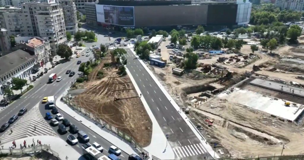 Lucrările de la planșeul Unirii: drumul care leagă Splaiul Unirii de Blv. Corneliu Coposu va fi deschis marți dimineață