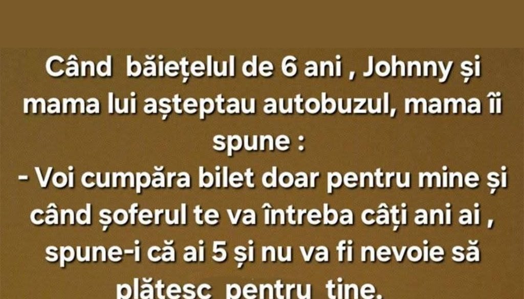 Bancul de weekend | „Voi cumpăra bilet doar pentru mine”