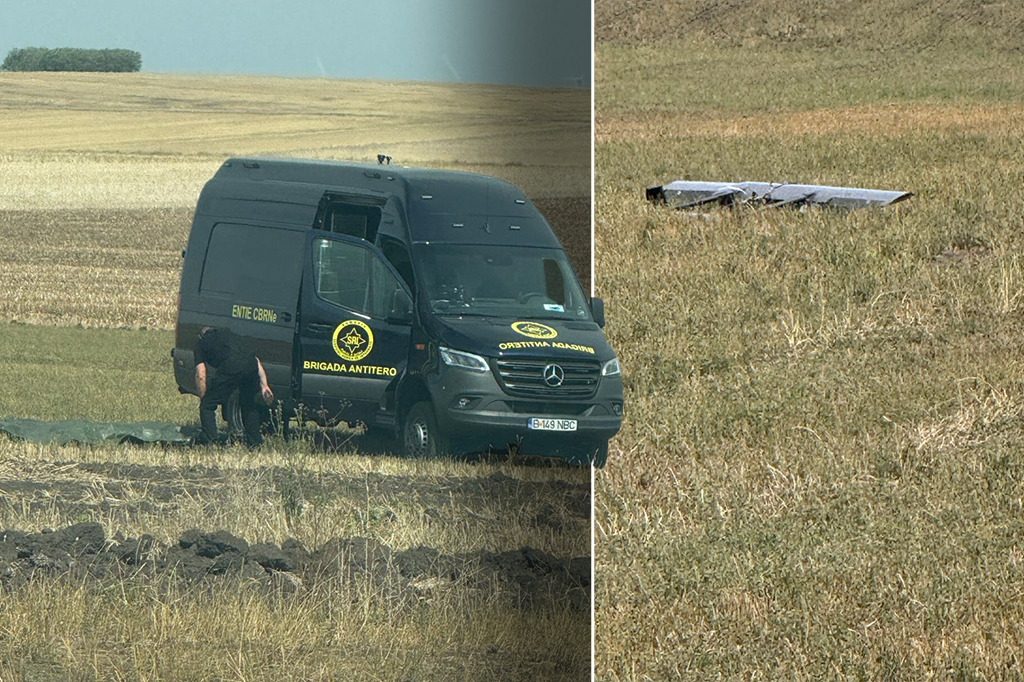 O dronă prăbușită a fost descoperită pe un câmp din Vaslui. A fost sesizat SRI