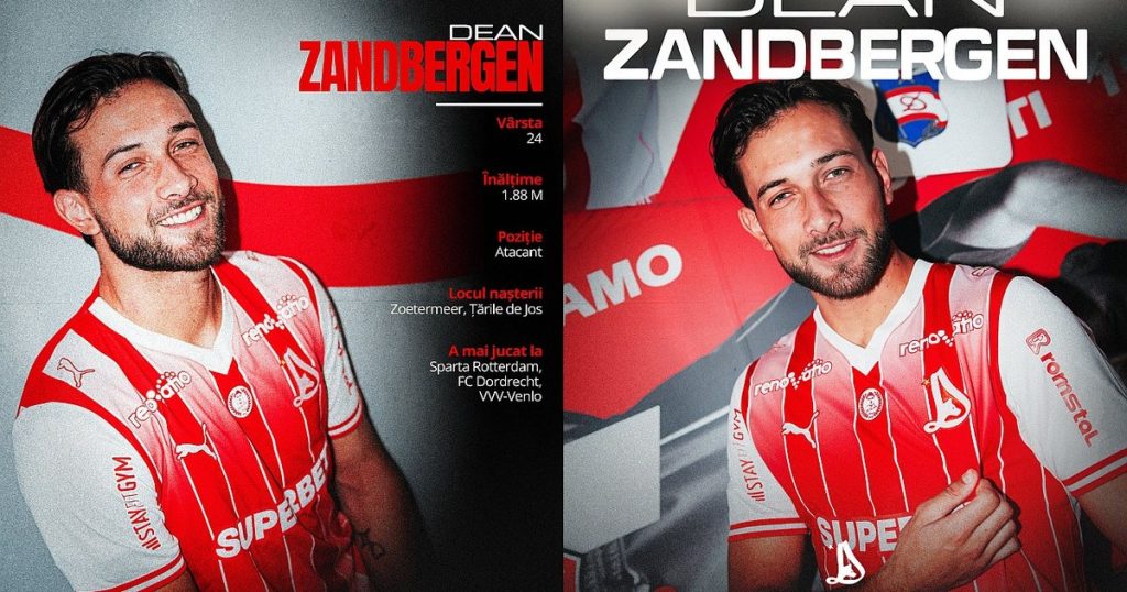 FC Dinamo a bătut palma cu Dean Zandbergen, un atacant din Olanda